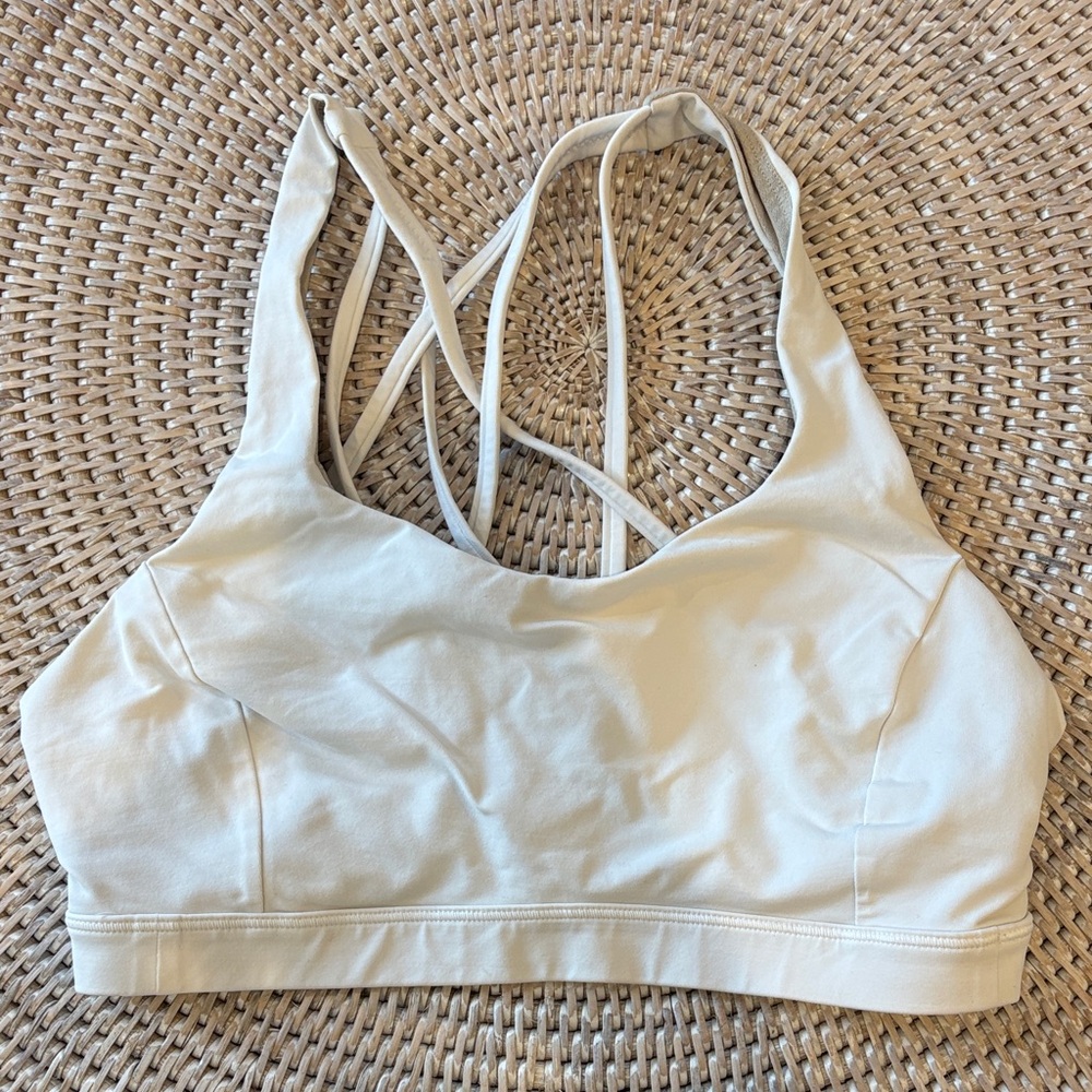 Lululemon Athletica Light Cream Sports Bra